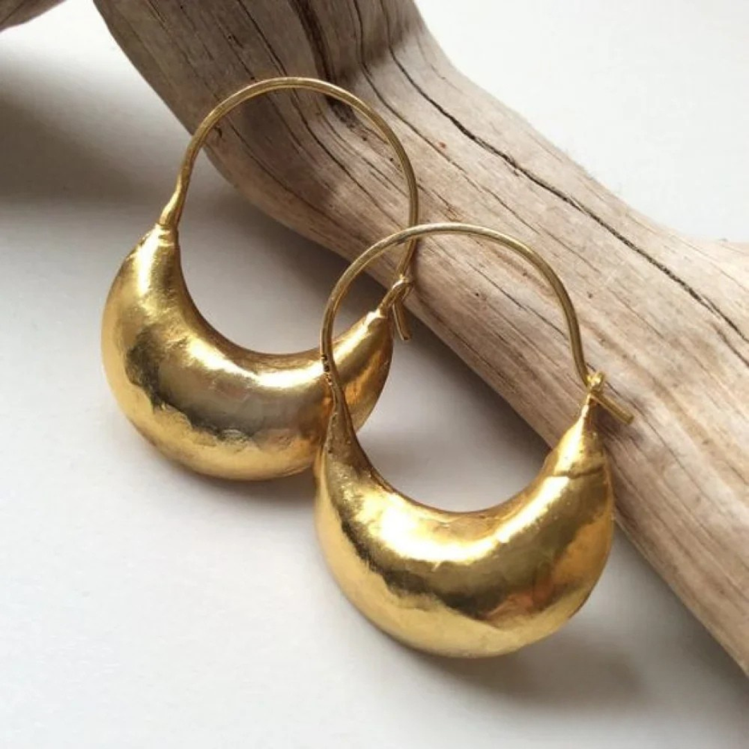Vintage Gold Basket Earrings | Elegant, Timeless, Chic
