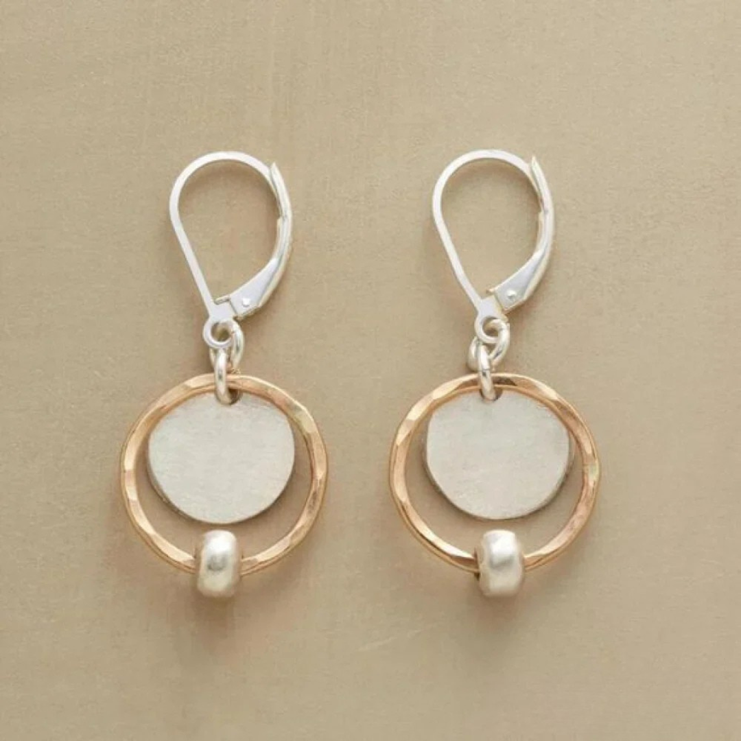 Vintage Gold & Silver Pearl Earrings | Elegant Timeless Accessory