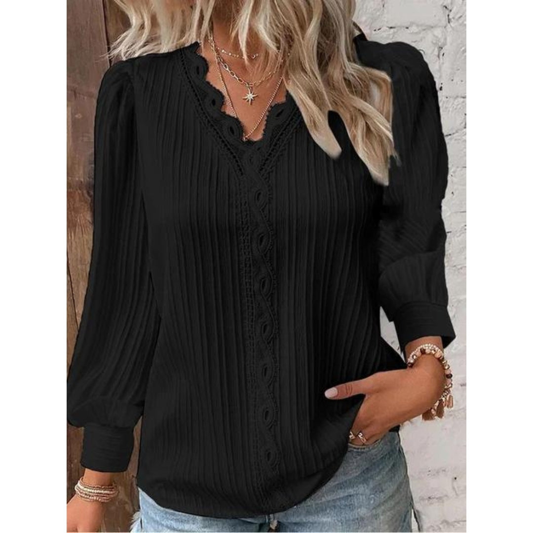 Camillia™ - Sophisticated Pintuck Elegance Blouse