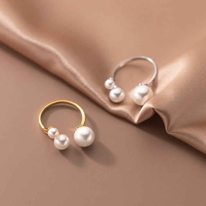 Triangular Freshwater Pearl Ring