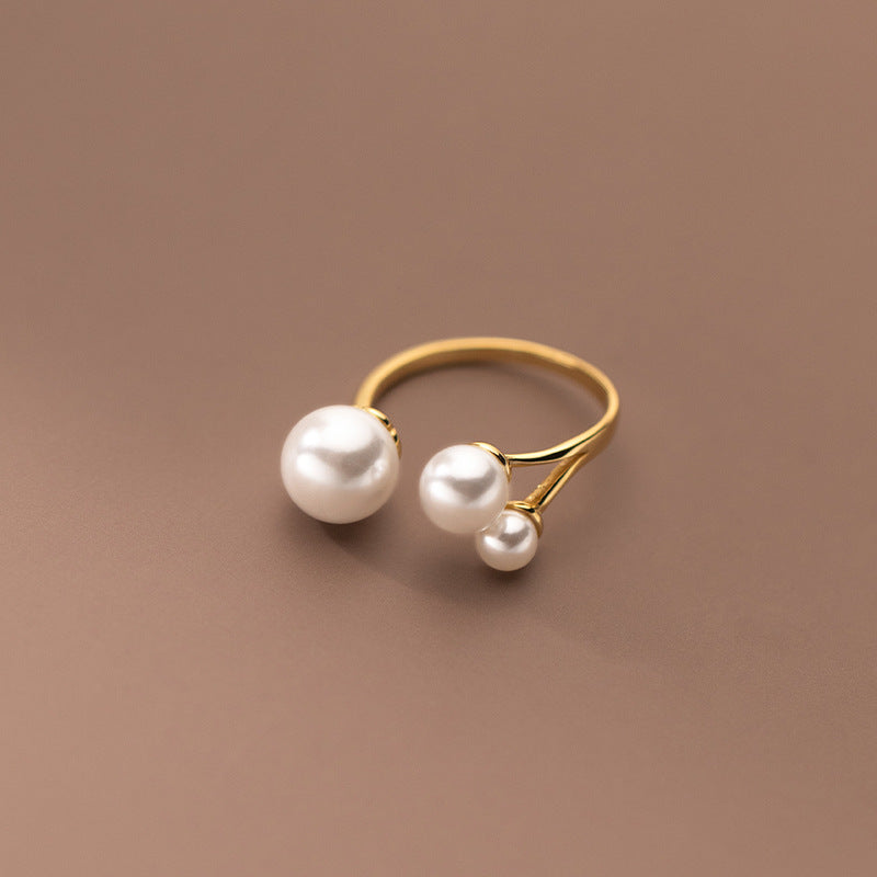 Triangular Freshwater Pearl Ring