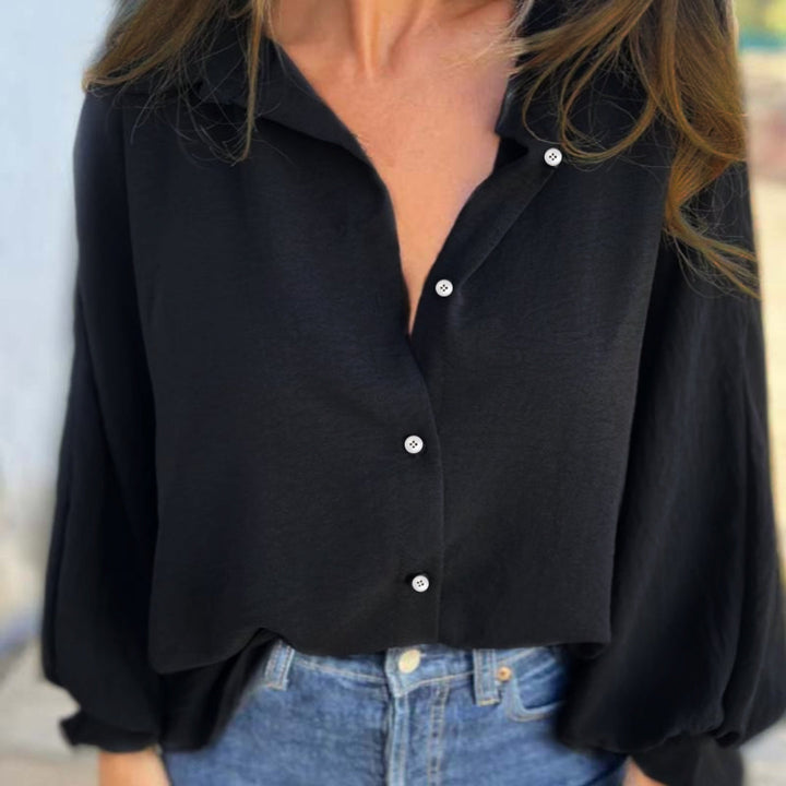 Elysa™ - Stylish and Chic Button-Up Blouse